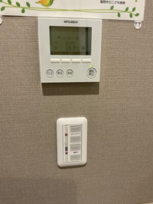福岡市立子ども病院個室空調